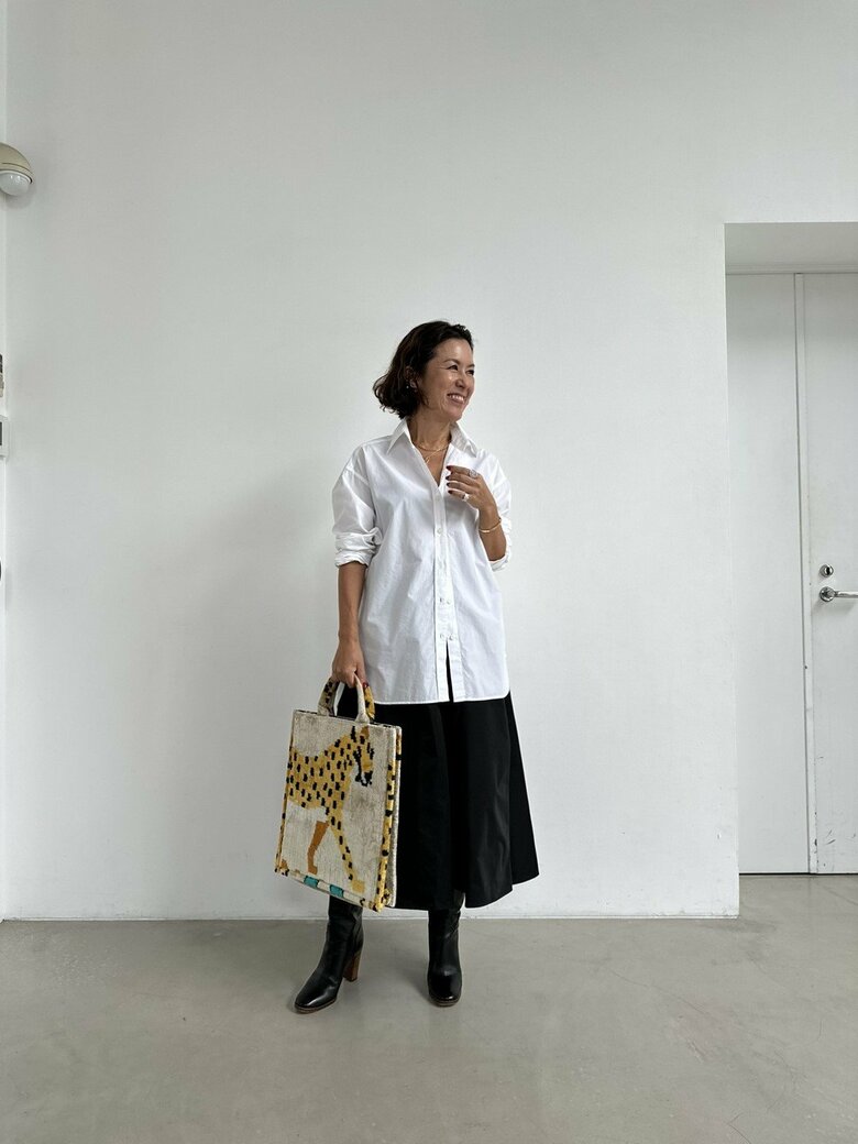 トップスでもワンサイズあげることで今の自分に似合うことも