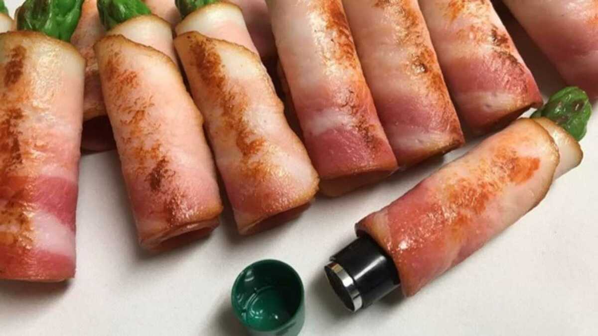 焦げ感 までリアル アスパラのベーコン巻き そっくりな印鑑カバーに注文殺到 Fnnプライムオンライン