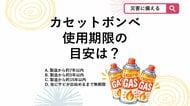 【防災クイズ】「まだ使えるから大丈夫」は危険！カセットボンベの意外と知らない“使用期限”は？
