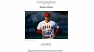 「最も影響力ある100人」 米タイム誌が大谷翔平ら選出