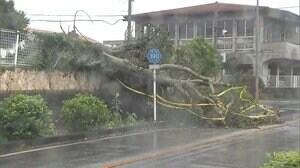 台風6号 宮古島が暴風域に 24日にかけ家屋倒壊のおそれ