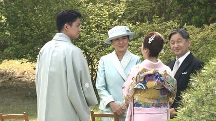 引退発表りくりゅうが天皇皇后両陛下に思い伝える「新たなことに2人で挑戦」「今の気持ちを正直に」　春の園遊会で