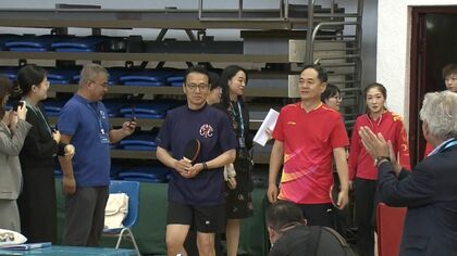 8年ぶり北京で日中中学生が卓球大会　岐阜の中1男子学生「勝つことが目標だが、それ以上に友好関係を」