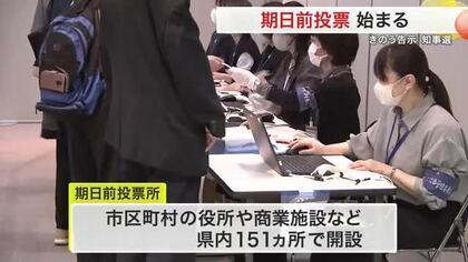 宮城県知事選挙 期日前投票スタート アエルなど県内１５１カ所で実施 ５人が立候補、２６日に投開票