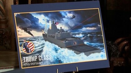 トランプ大統領が大型艦2隻の建造計画を発表「これまでの100倍の威力」最終的には20～25隻の「黄金艦隊」になると主張