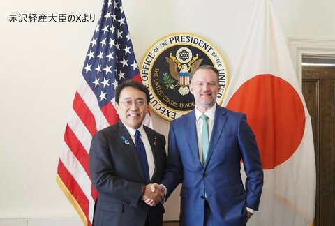 訪米中の赤沢経産大臣　アメリカ側と「対日関税15％超えず」改めて確認