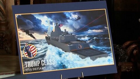 トランプ大統領が大型艦2隻の建造計画を発表「これまでの100倍の威力」最終的には20～25隻の「黄金艦隊」になると主張