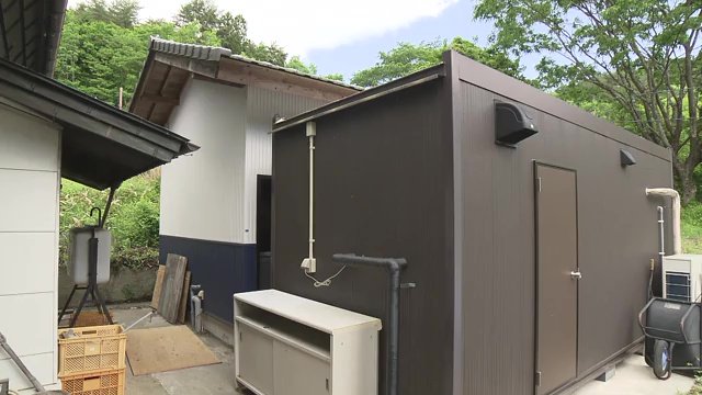 福男さんが自宅の隣に建てた食品加工場