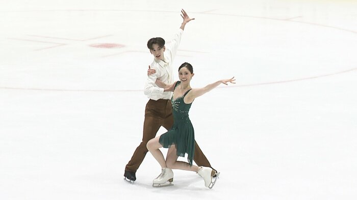 高身長を活かした演技を披露した久根下・ルーシェ組