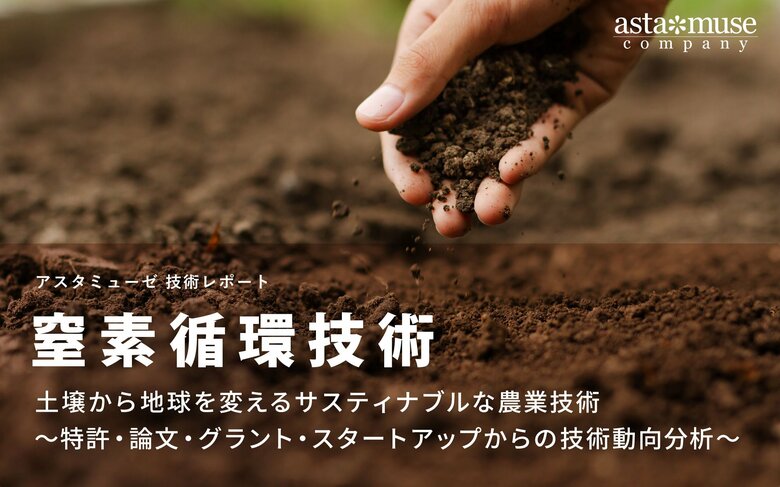 窒素循環技術：土壌から地球を変えるサスティナブルな農業技術 ～特許・論文・グラント・スタートアップからの技術動向分析～