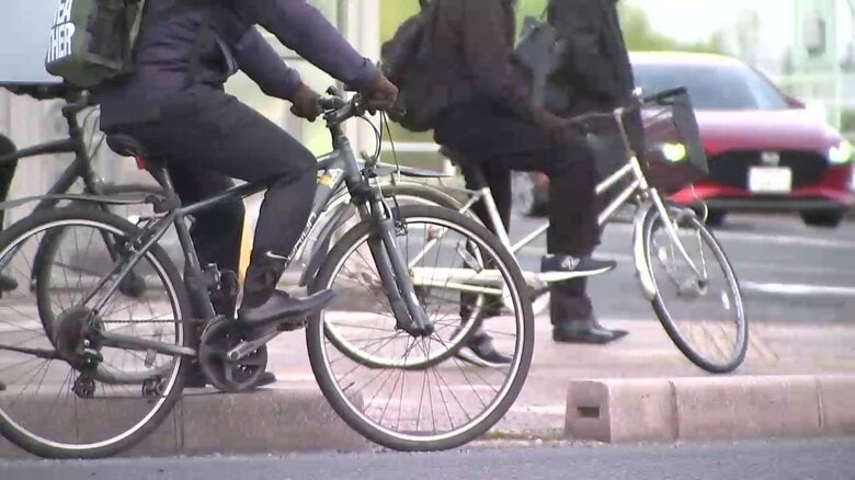 「信号無視」「携帯電話使用」で2人摘発　自転車“青切符”制度　岩手県内で初摘発｜FNNプライムオンライン