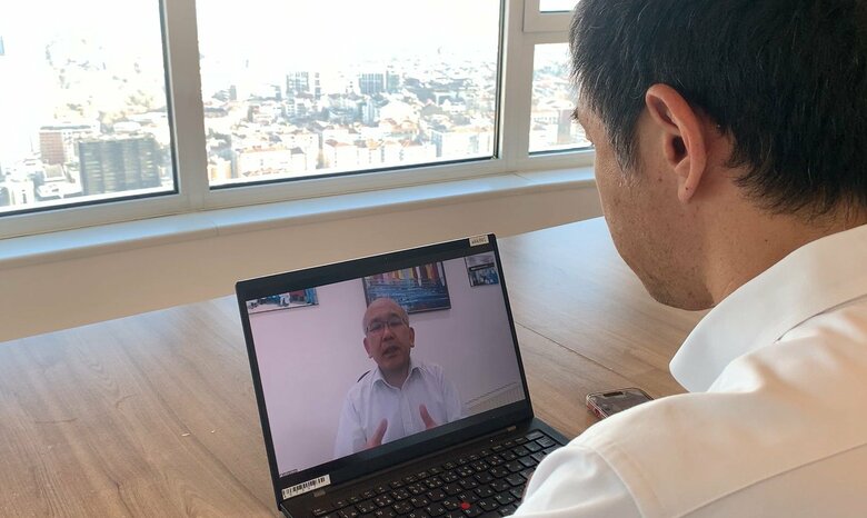 ヨルダンの首都・アンマンでリモートでの取材に応じてくれた清田明宏さん