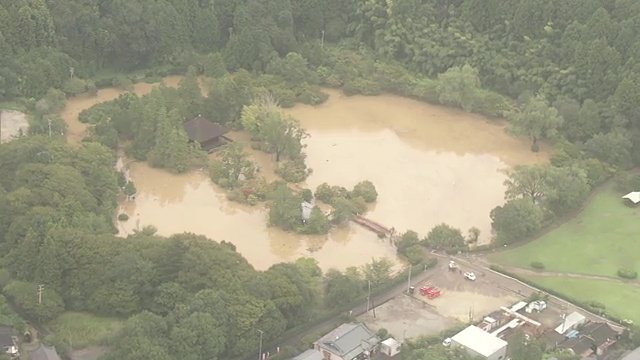 美しい景色が一変…茶色い水に浸かる