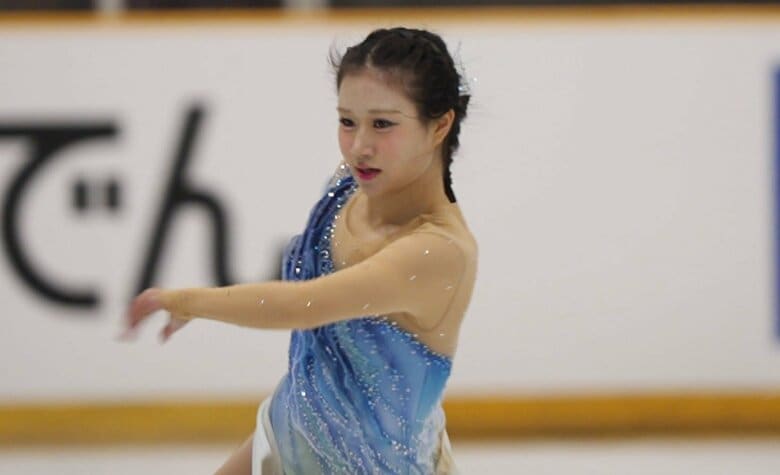フリーで優美な滑りを見せた河辺愛菜（東日本選手権）
