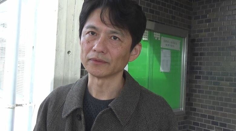 取材に応じる父・善光さん（2025年3月2日）