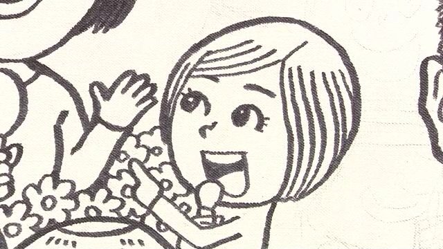 横には谷優子アナのキャラクターバージョンも！　マイクを持ってますね