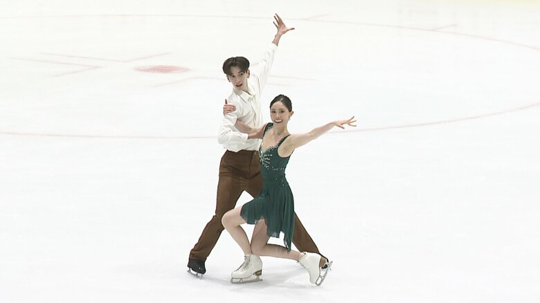 高身長を活かした演技を披露した久根下・ルーシェ組