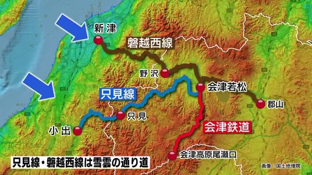 地形・気象からみても雪に強い路線だった