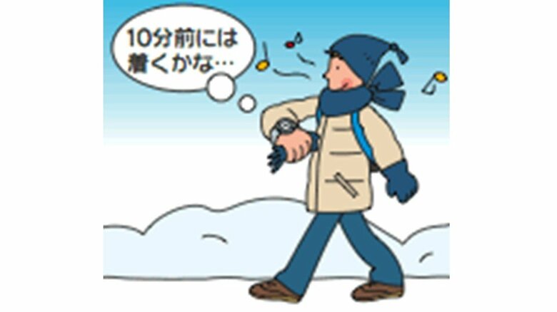 急がずに焦らずに余裕を持って歩く　引用：ウインターライフ推進協議会