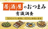 居酒屋の「おつまみ」意識調査：30代以下は“種類”を、40代は“価格”を重視