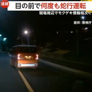 右へ左へフラフラ…目の前で何度も“蛇行運転”パート従業員の59…
