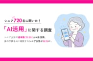 【シニアのAI活用】シニア女性の過半数（53.3%）がAIを活用。体の不調をAIに相談するシニア女性が35.3%に。