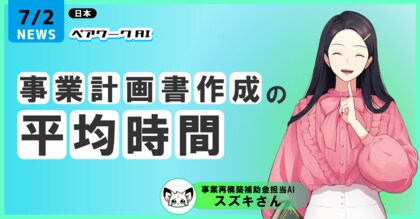 初公開。事業計画書の平均所要時間。AIを活用して、15分で半分書く実践編。3倍速で事業計画書・成長投資計画書が捗る方法。- ペアワークAIの戦略的な使い方 -
