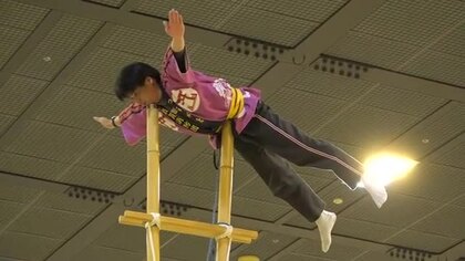 高さ6メートルのはしご上で躍動　新春出初式にむけ「つるが鳶保存会」訓練スタート　1月12日本番　福井