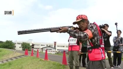 宮城県内で相次ぐクマ出没に危機感　丸森町で緊急銃猟の訓練を実施　警察や駆除隊が連携と手順を確認