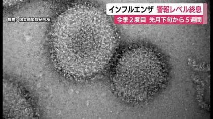 インフルエンザ　今季2度目の警報レベルはようやく終息　引き続き感染対策呼びかけ　静岡県