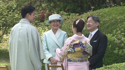 皇室の護衛など担う「皇宮警察」の音楽隊 春・秋恒例の「園遊会」が