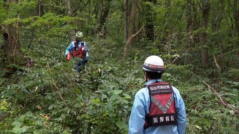 山中で作業中に70m下に滑落　70代男性救助もその場で死亡確認　当時の詳しい状況不明　警察が捜査　宮城・仙台市