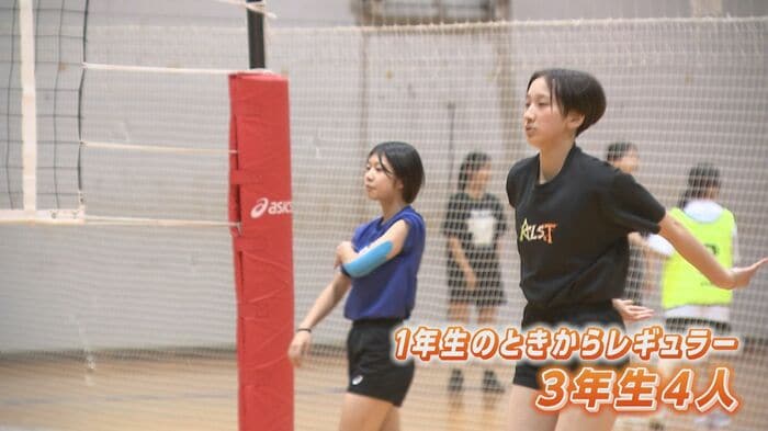 1年生からレギュラーの3年生は４人
