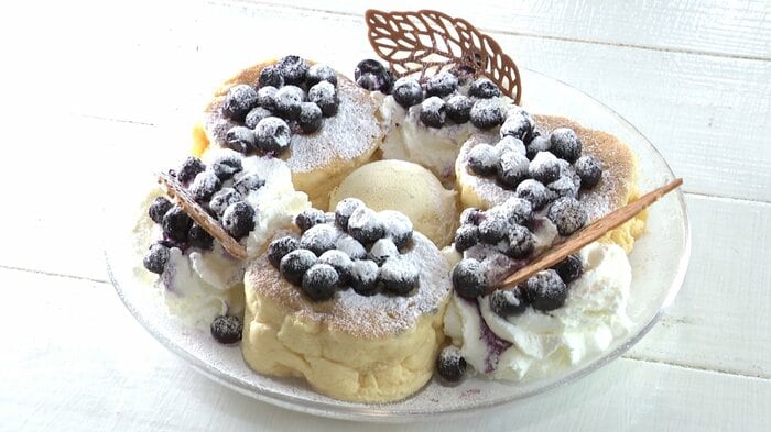 『冷たいブルーベリーのパンケーキ』1570円(税込み)