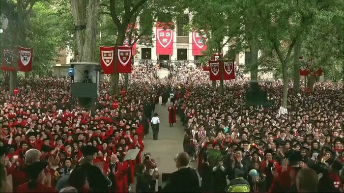 ハーバード大学の卒業式