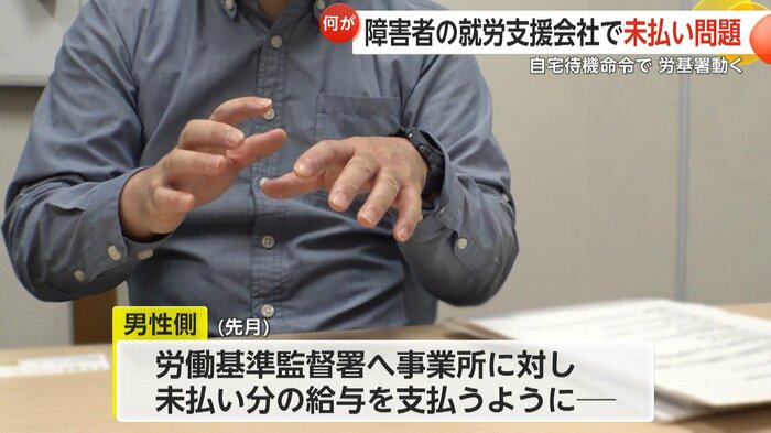 労基署に事業所に対して未払い分の給与を支払うよう是正勧告を要望したところ受理された