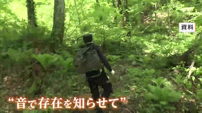 クマと遭遇を防ぐため人の存在を知らせることが有効
