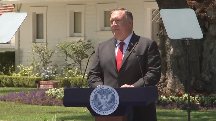 米・ポンペオ長官「総領事館はスパイ拠点」 米中対立激化