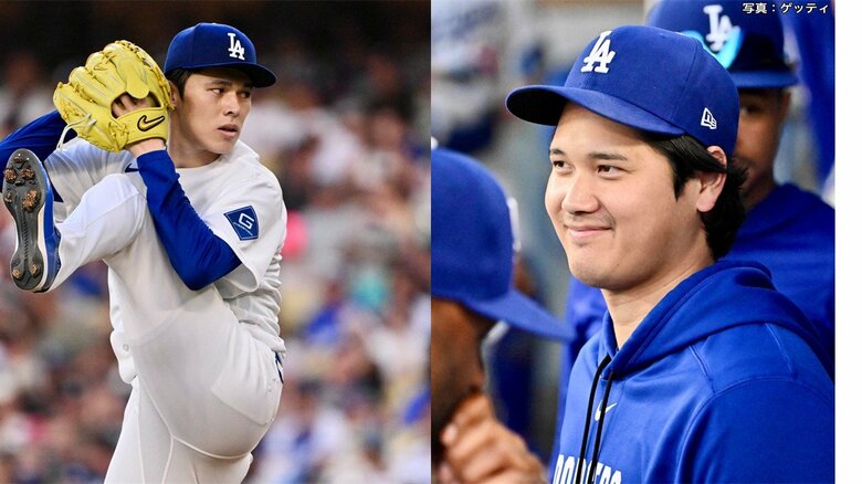 佐々木朗希が6回途中2失点で今季5勝目　大谷翔平は左膝痛のため出場なしもベンチで“笑顔”｜FNNプライムオンライン