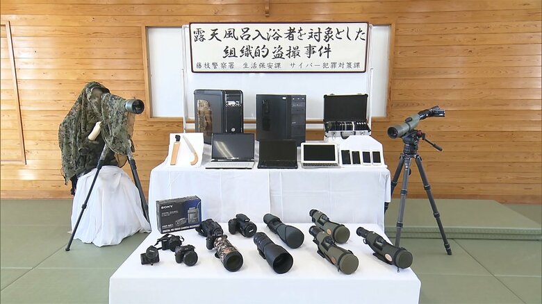 盗撮団が使っていたカメラなど