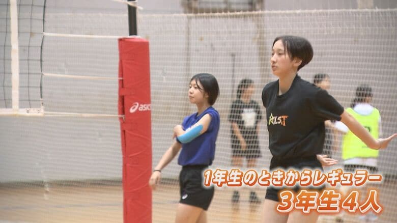 1年生からレギュラーの3年生は４人
