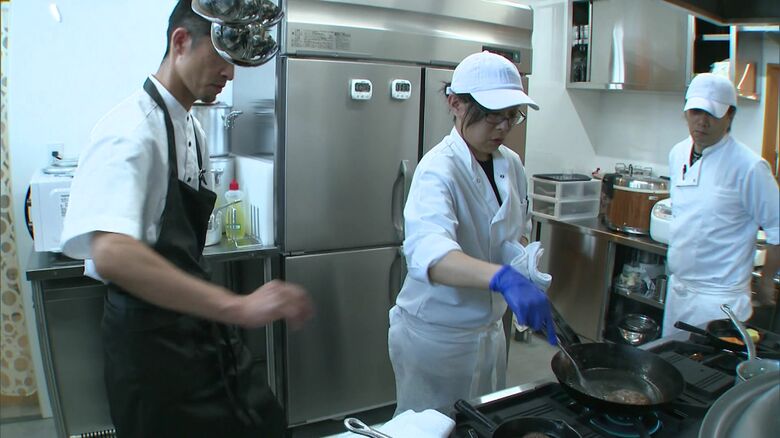 メニューの写真を撮るため実際に料理