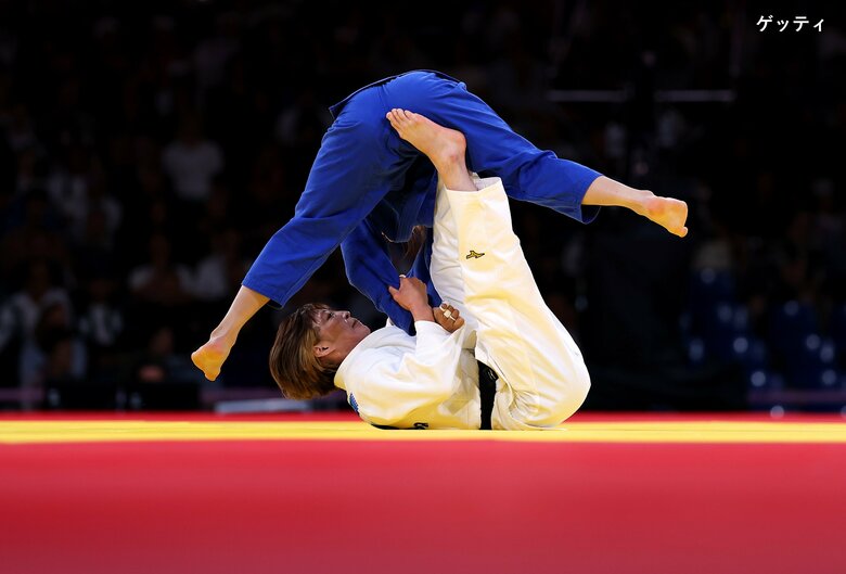 パリ五輪決勝　対モンゴル・バブドルジ選手　ともえ投げ