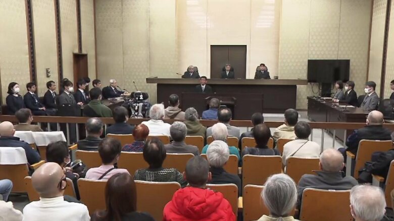 大阪高裁の法廷 3月13日