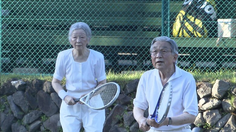 2013年　ダブルスのゲームをされるご夫妻