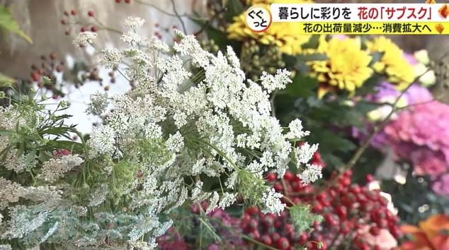 中村さんの店の花
