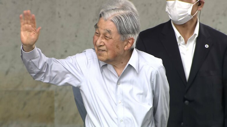 軽井沢駅に到着された　8月22日