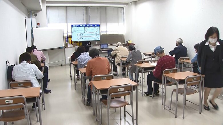 予約が多く待ち日数が長期化している高齢者講習