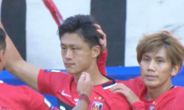 第24回大会で得点を決めた当時浦和レッズ・李忠成