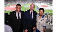 サッカーW杯から帰国の久子さま　日本戦2戦をサムライブルーを身につけ観戦　スウェーデン戦に向け「期待しています」
